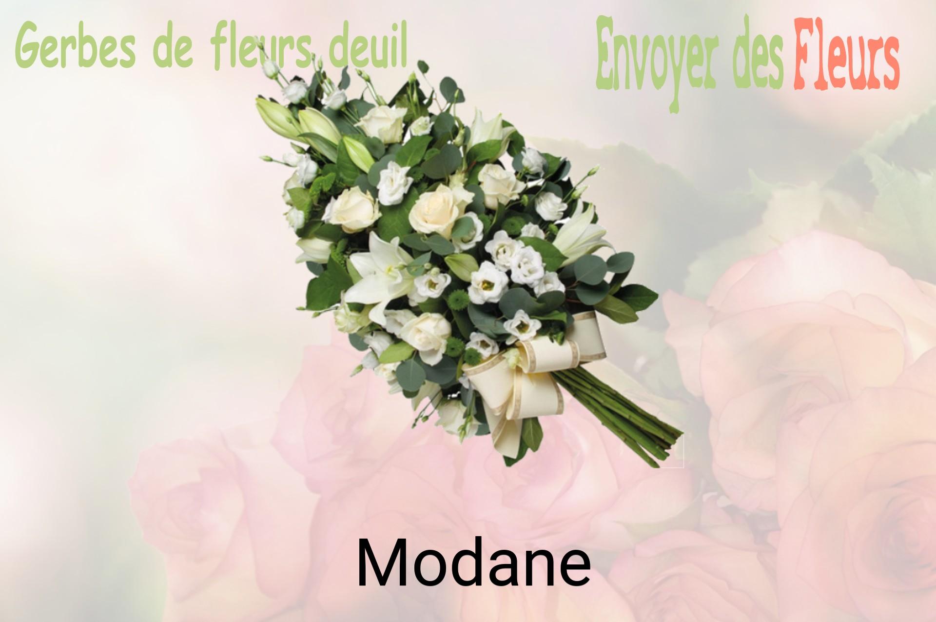 Gerbe de fleurs de deuil livrée à Modane